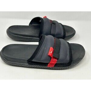 Nike Jordan Super Play Slides Black University Red DM1683-001 Men's 11